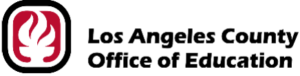 The words Los Angeles County Office of Education sit next to a stylized Flame in the organization's official logo.